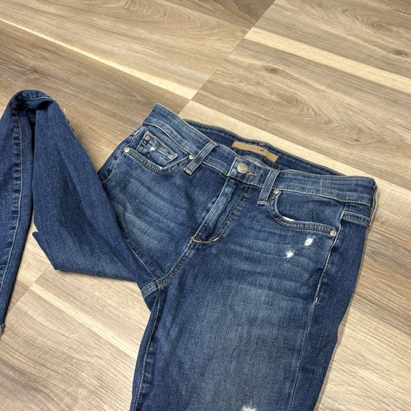Joe's Jeans Blue Skinny ankle Distressed Denim size 25 - Picture 5 of 11